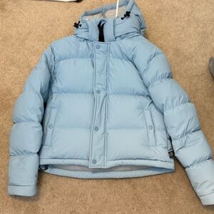 Aritzia Light Blue Puffer Jacket Shorty
